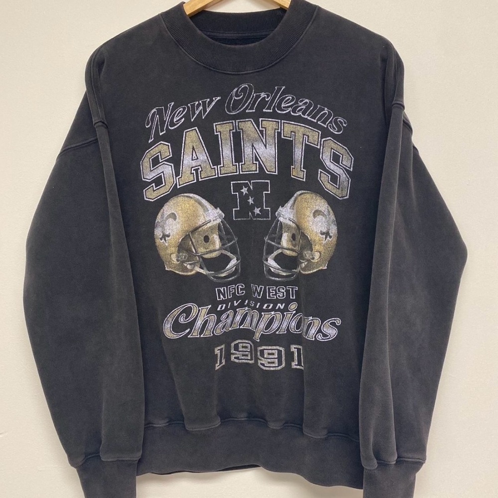 NWT Abercrombie NFL New Orleans Saints Crewneck Sweatshirt
